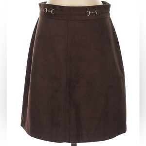 Ann Taylor Chocolate A-Line Skirt